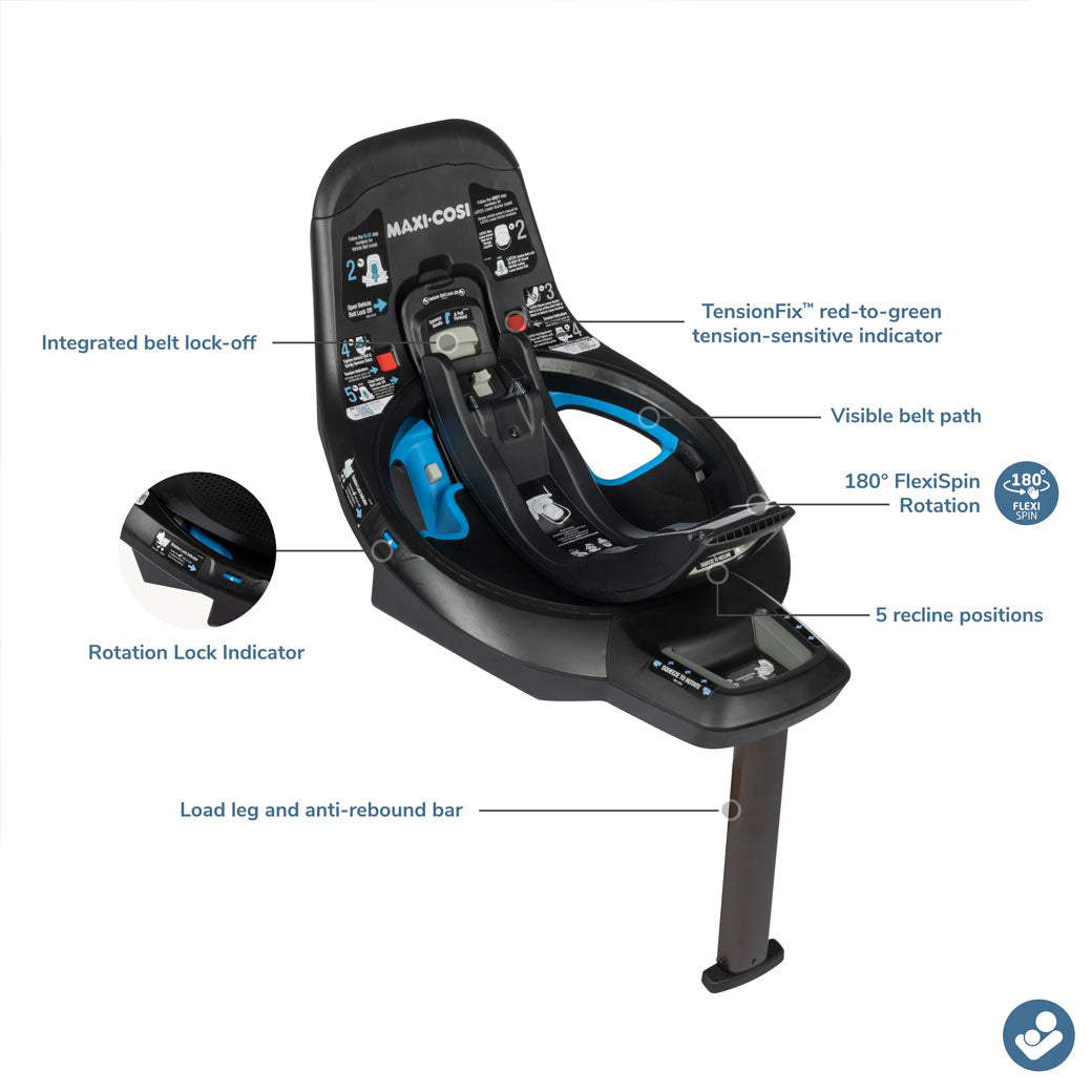 Peri 180 Rotating Infant Car Seat Base