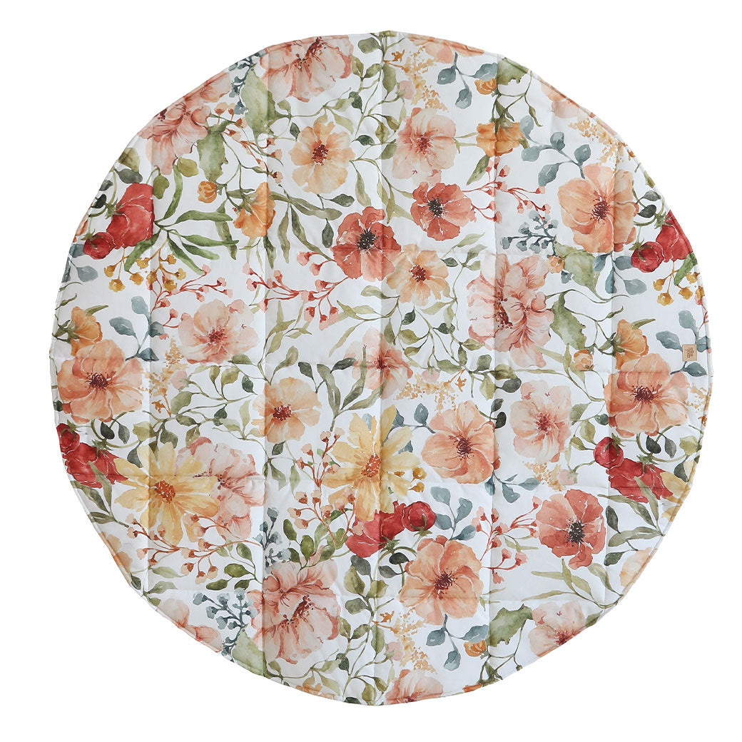 Round Cotton Mat with Pattern