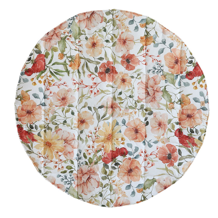 Round Cotton Mat with Pattern