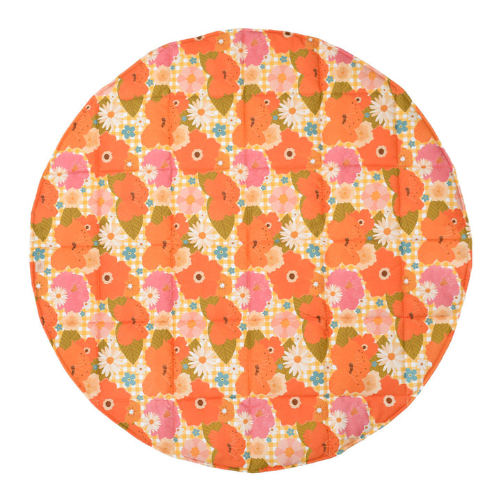 Round Cotton Mat with Pattern