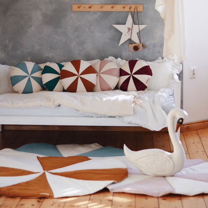 Round Patchwork Pillow