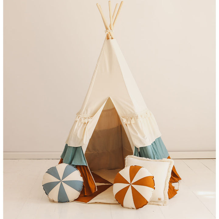 Round Patchwork Pillow