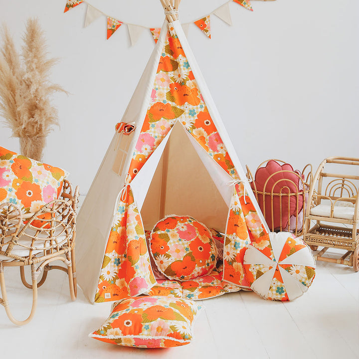 Round Patchwork Pillow