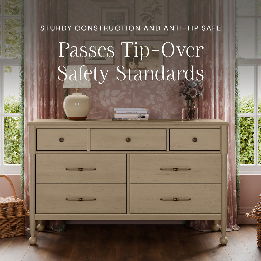 Alouette 7-Drawer Wide Assembled Dresser (56")