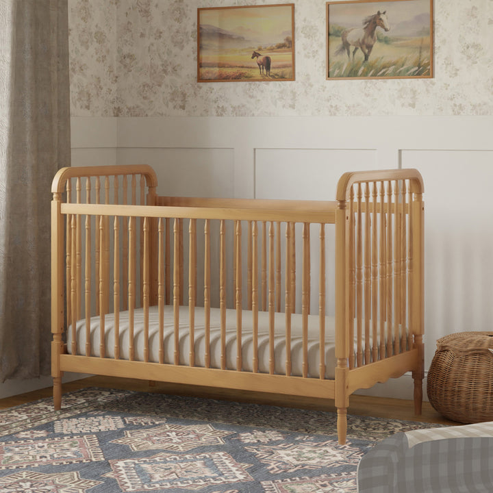 Liberty 3-in-1 Convertible Spindle Crib + Toddler Bed Conversion Kit