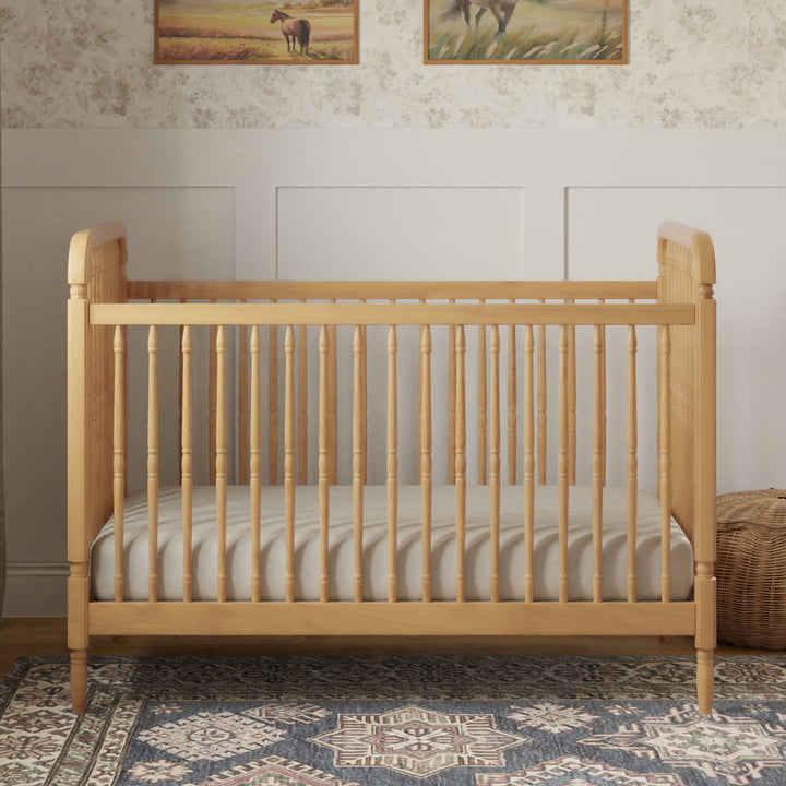 Liberty 3-in-1 Convertible Spindle Crib + Toddler Bed Conversion Kit