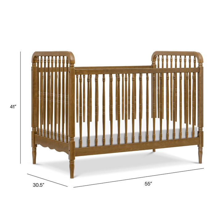 Liberty 3-in-1 Convertible Spindle Crib + Toddler Bed Conversion Kit
