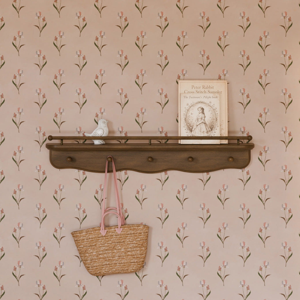 Liberty 31" Wall Shelf with Hooks