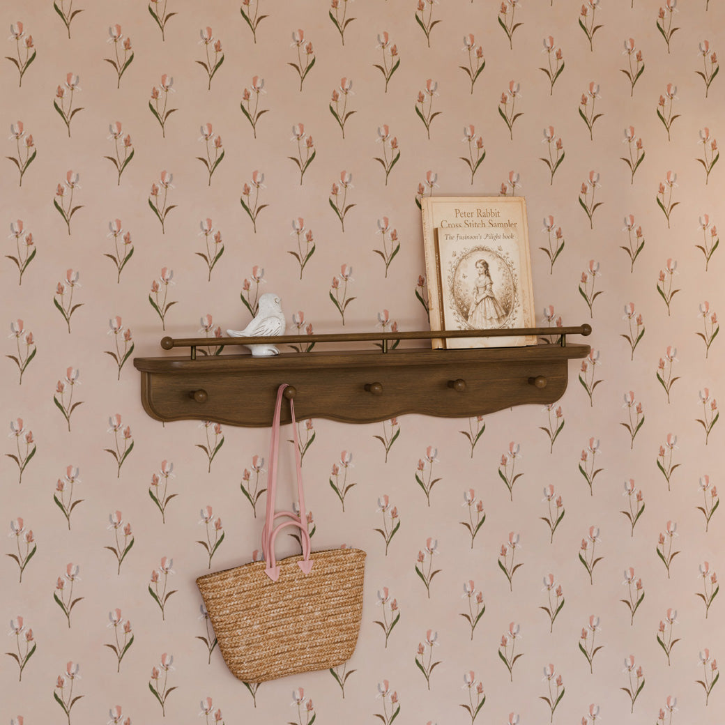 Liberty 31" Wall Shelf with Hooks