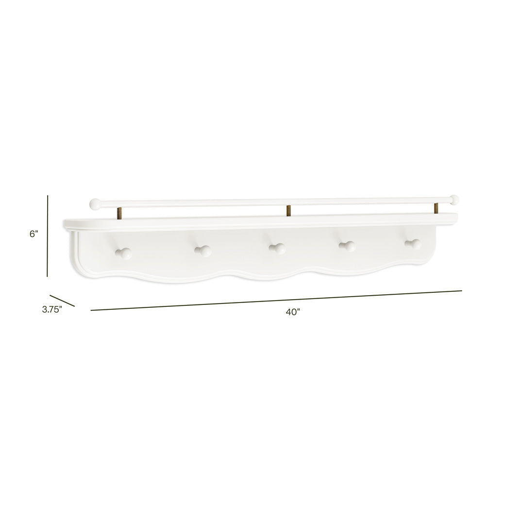 Liberty 31" Wall Shelf with Hooks