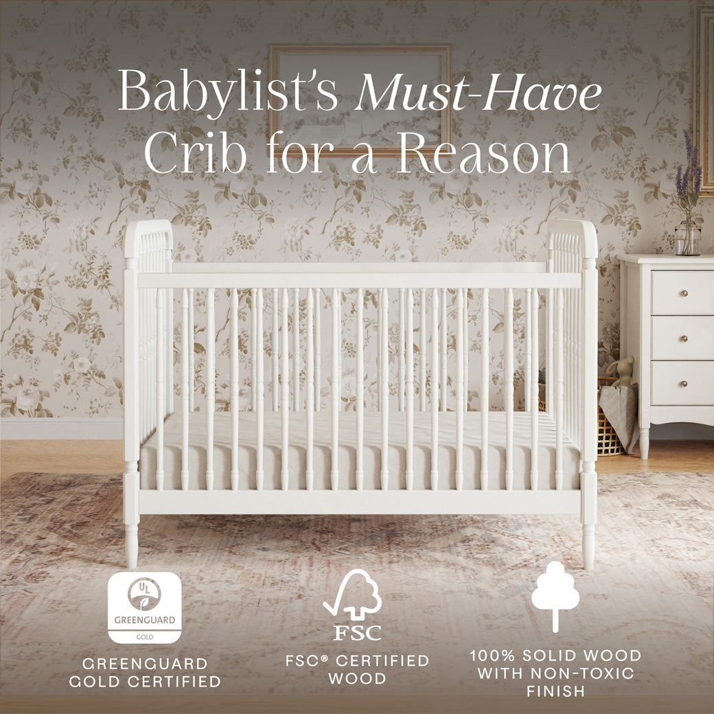 Liberty 3-in-1 Convertible Spindle Crib + Toddler Bed Conversion Kit