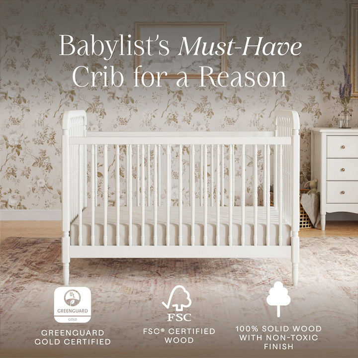 Liberty 3-in-1 Convertible Spindle Crib + Toddler Bed Conversion Kit