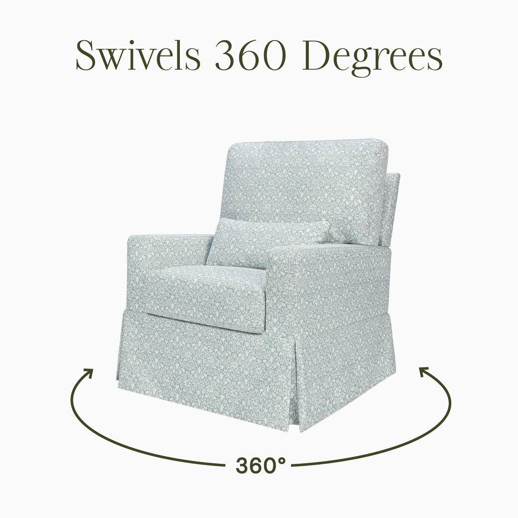 Crawford Pillowback Comfort Swivel Glider