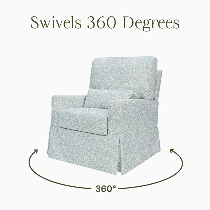 Crawford Pillowback Comfort Swivel Glider
