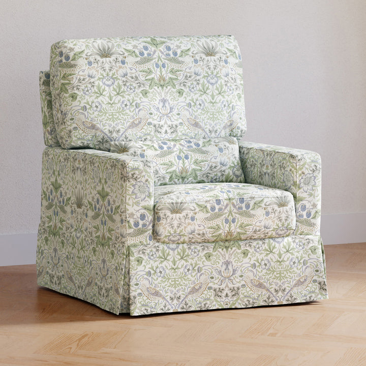 Crawford Pillowback Comfort Swivel Glider