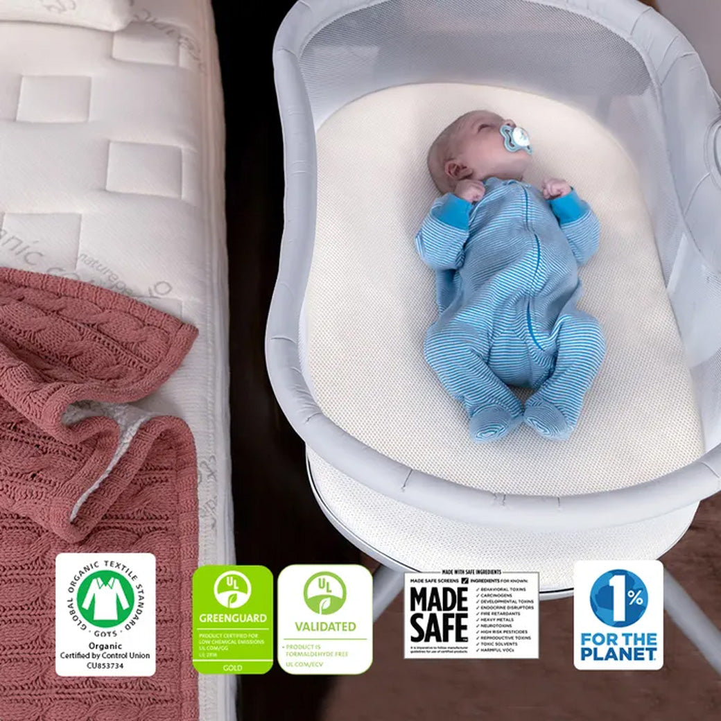 Organic Breathable Bassinet Mattress for Halo