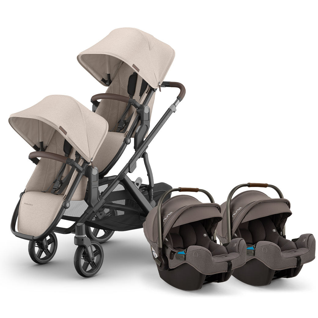 Vista V3 Twin Stroller + Nuna PIPA Series Travel System