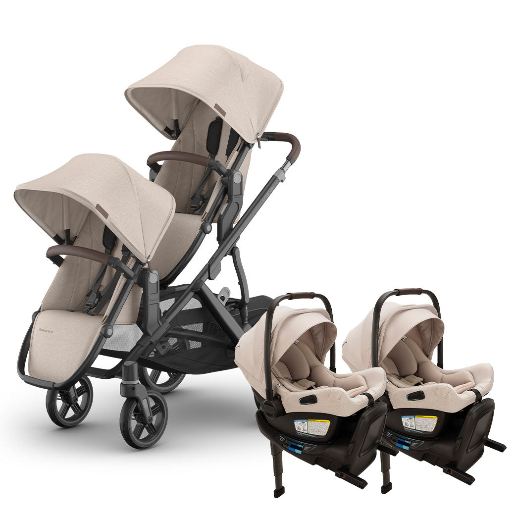 Vista V3 Twin Stroller + Nuna PIPA Series Travel System