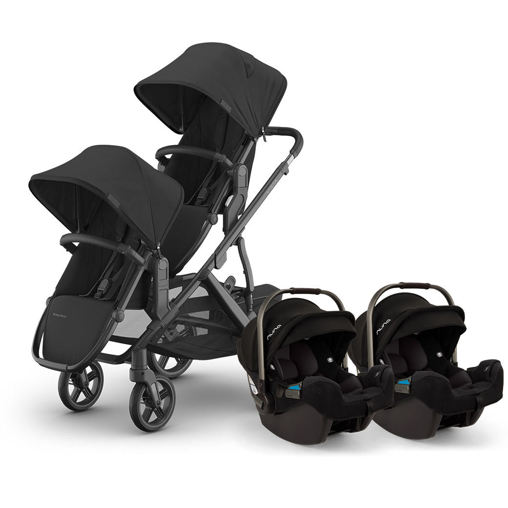 Vista V3 Twin Stroller + Nuna PIPA Series Travel System