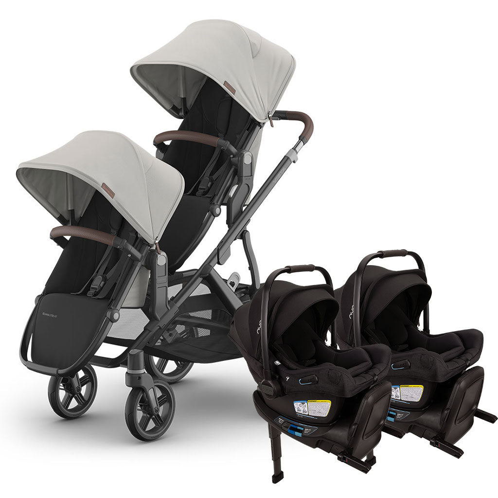 Vista V3 Twin Stroller + Nuna PIPA Series Travel System