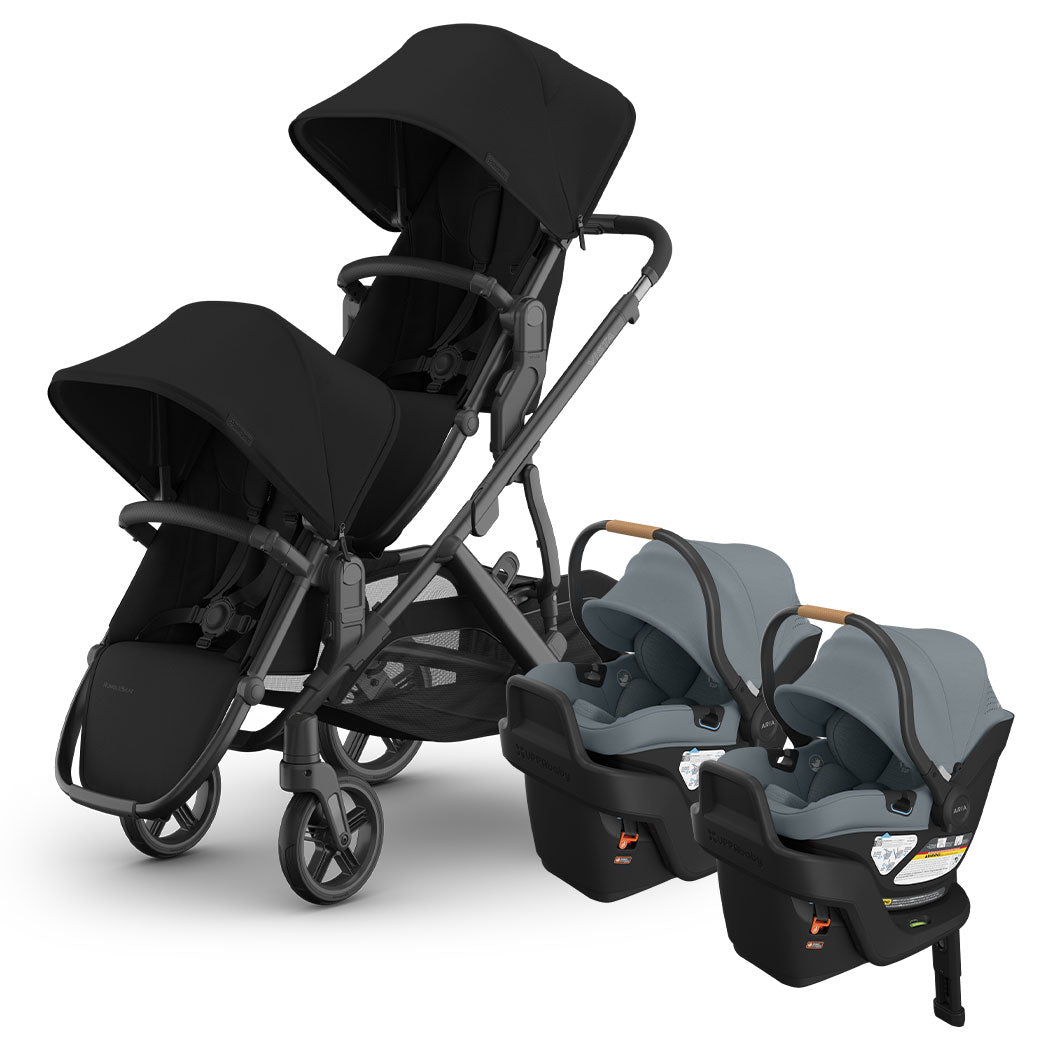 Vista V3 Twin Stroller + Aria V2 Travel System