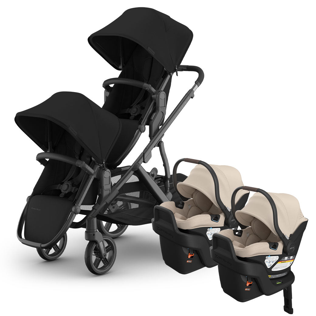 Vista V3 Twin Stroller + Aria V2 Travel System