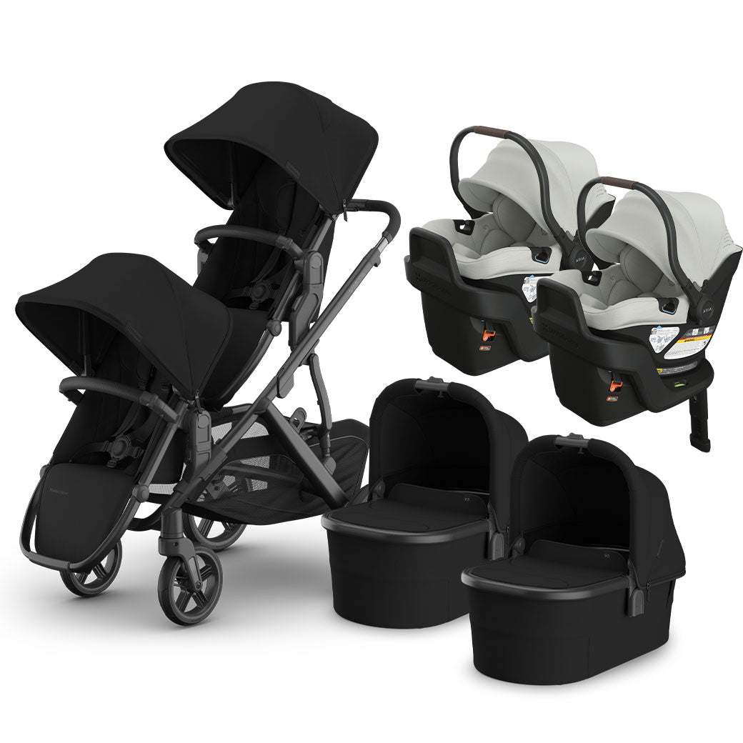 Vista V3 Twin Stroller + Aria V2 Travel System