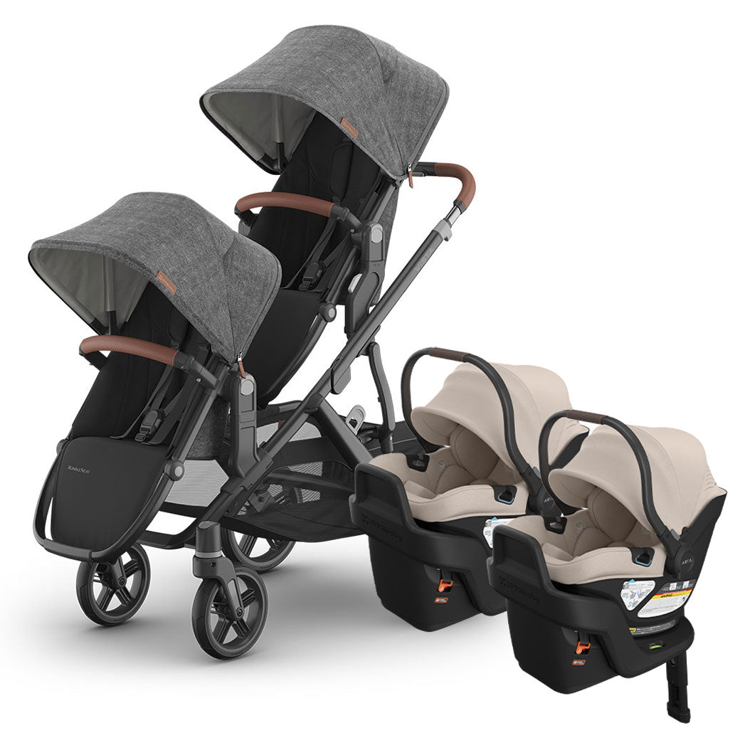 Vista V3 Twin Stroller + Aria V2 Travel System