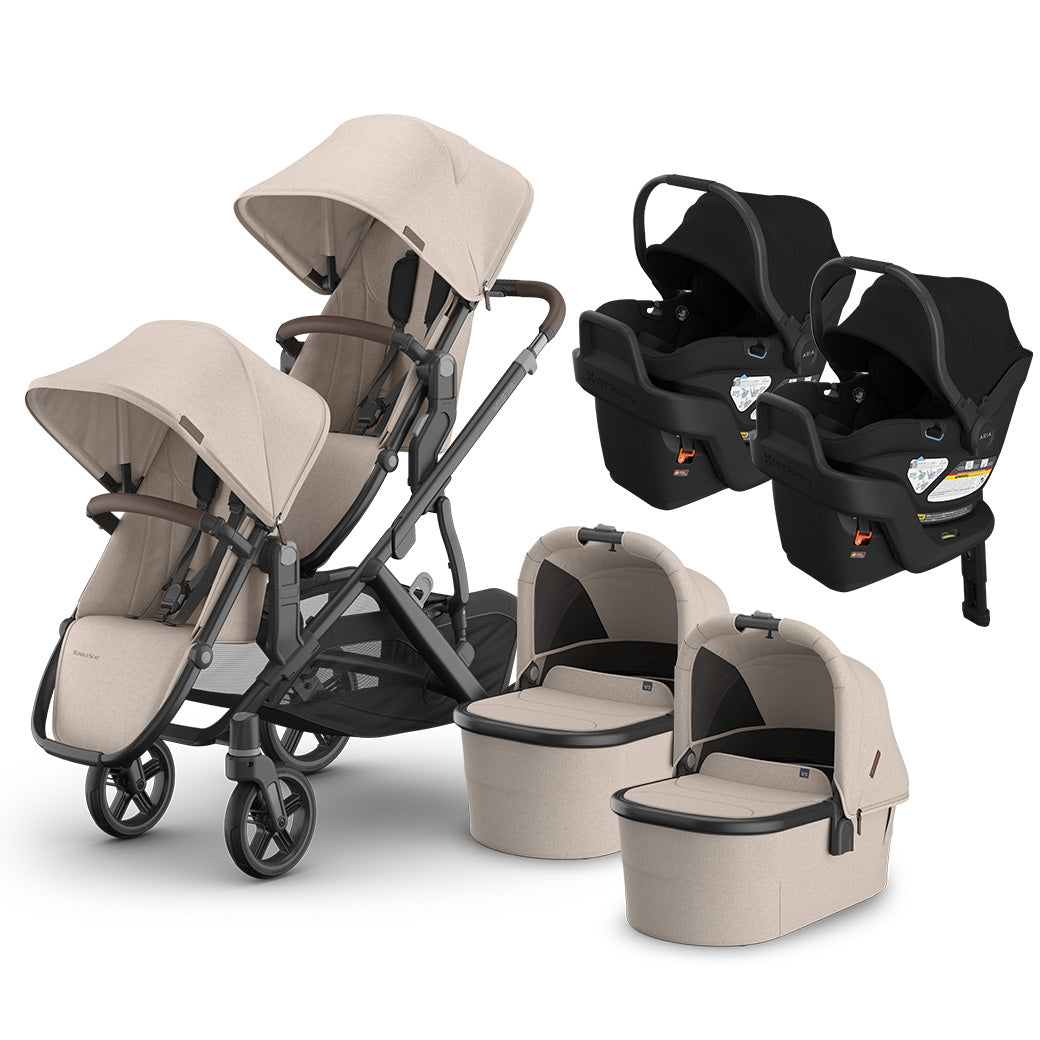 Vista V3 Twin Stroller + Aria V2 Car Seat Stroller Combo