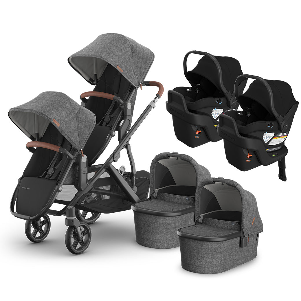 Vista V3 Twin Stroller + Aria V2 Car Seat Stroller Combo