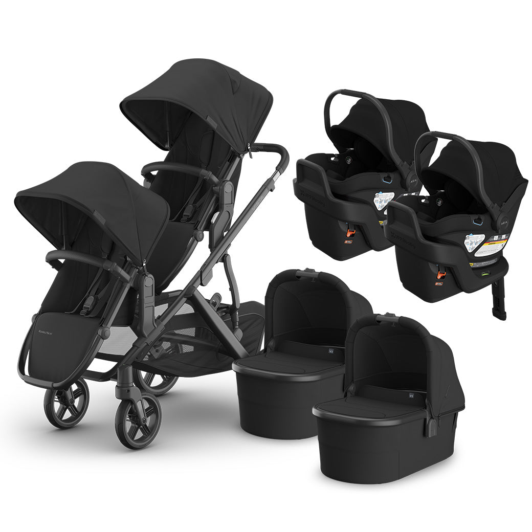 Vista V3 Twin Stroller + Aria V2 Car Seat Stroller Combo