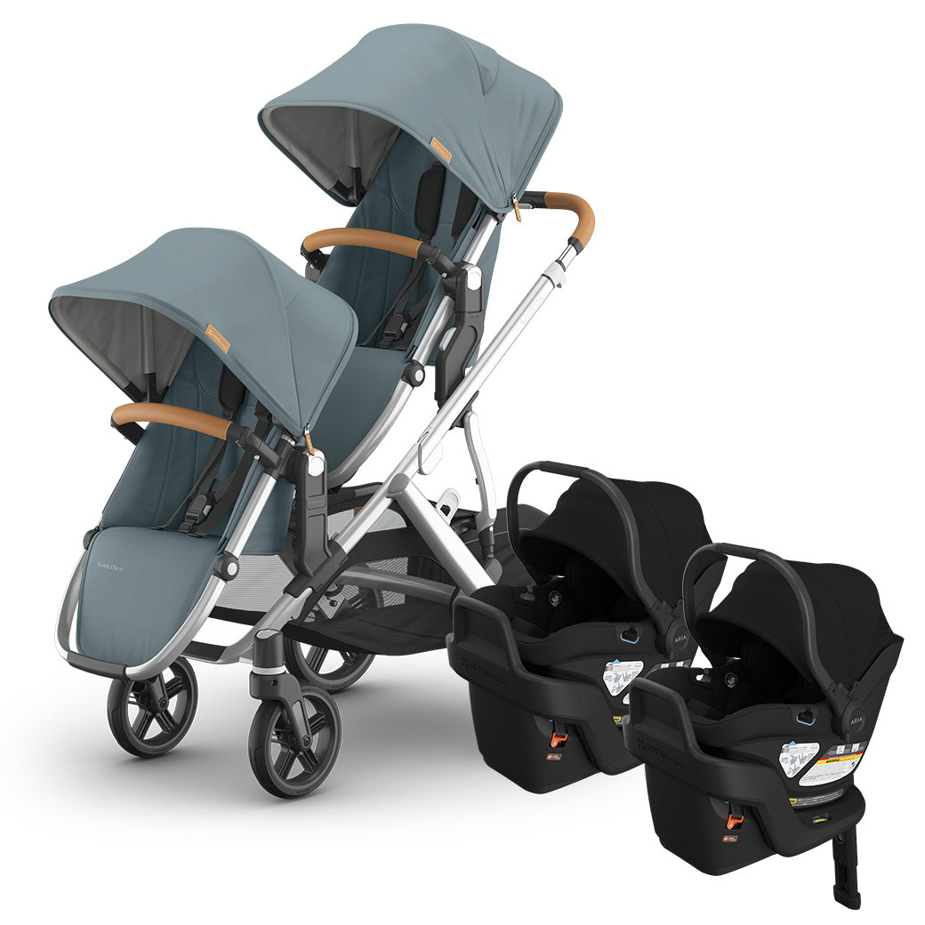 Vista V3 Twin Stroller + Aria V2 Car Seat Stroller Combo