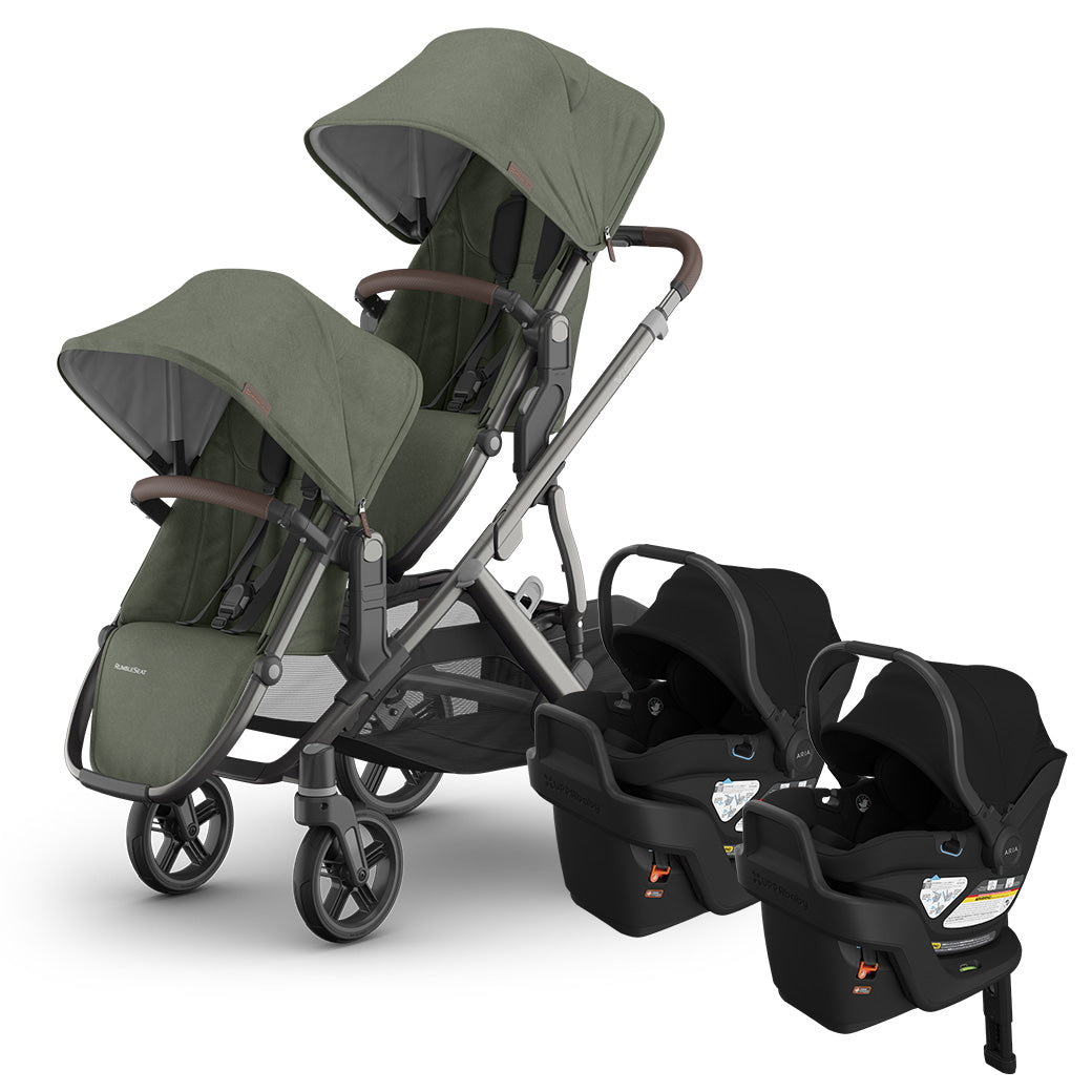 Vista V3 Twin Stroller + Aria V2 Car Seat Stroller Combo