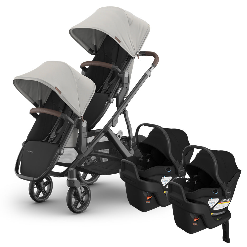 Vista V3 Twin Stroller + Aria V2 Car Seat Stroller Combo