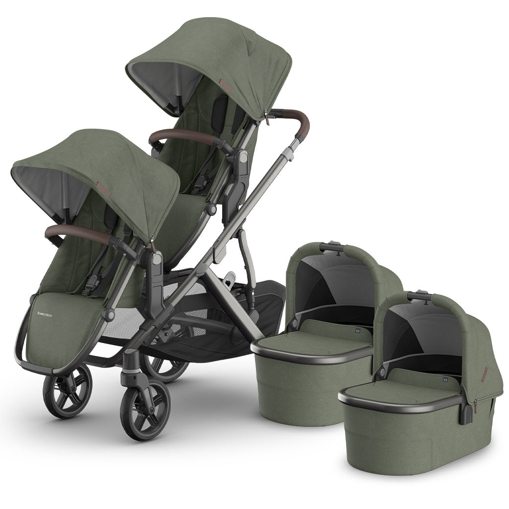 Vista V3 Twin Stroller + Aria V2 Travel System