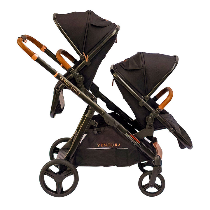 Ventura Single to Double Sit-and-Stand Stroller & 2nd Toddler Seat
