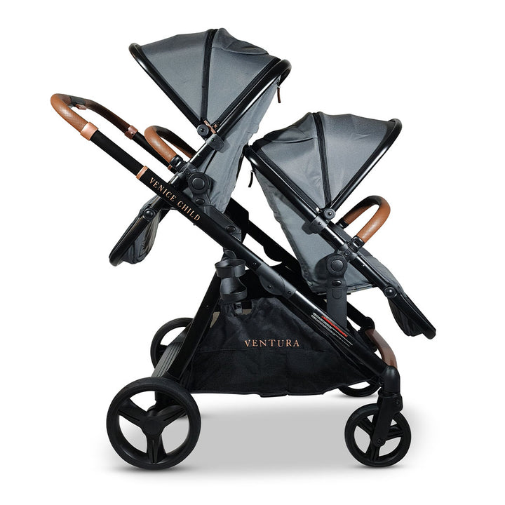 Ventura Single to Double Sit-and-Stand Stroller & 2nd Toddler Seat