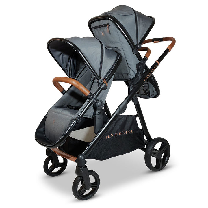 Ventura Single to Double Sit-and-Stand Stroller & 2nd Toddler Seat