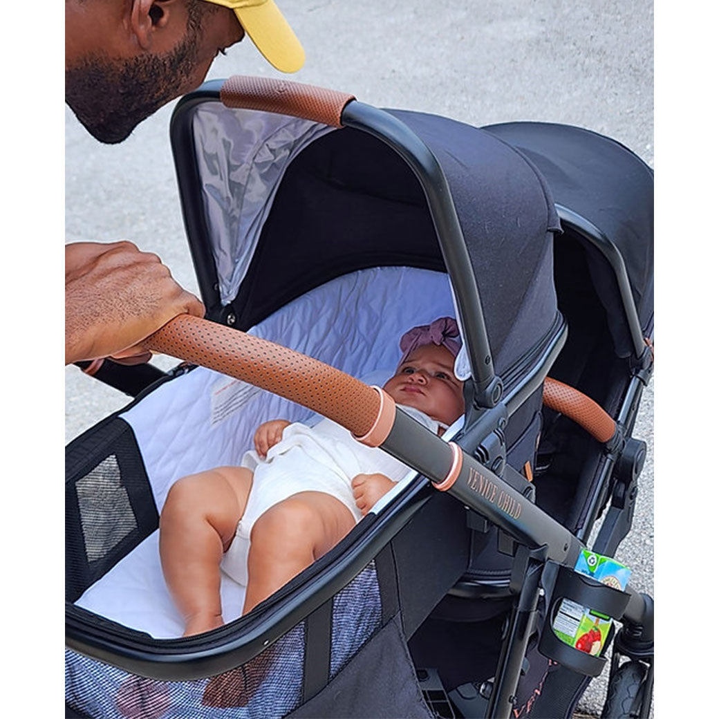 Ventura Single to Double Sit-and-Stand Stroller & Bassinet