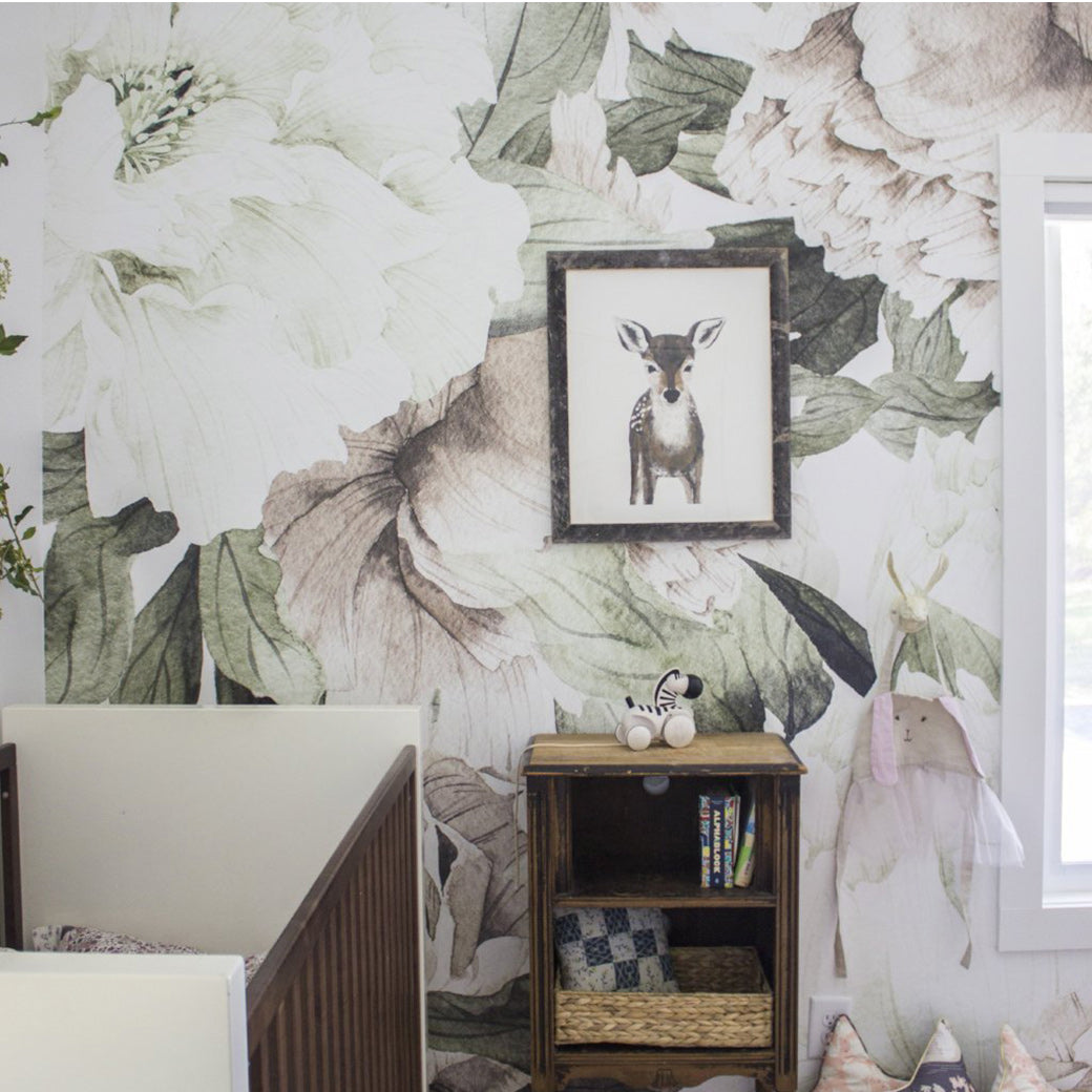 Blush Floral Mural