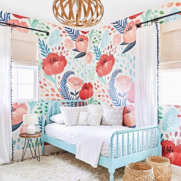 Crimson Poppy Mural