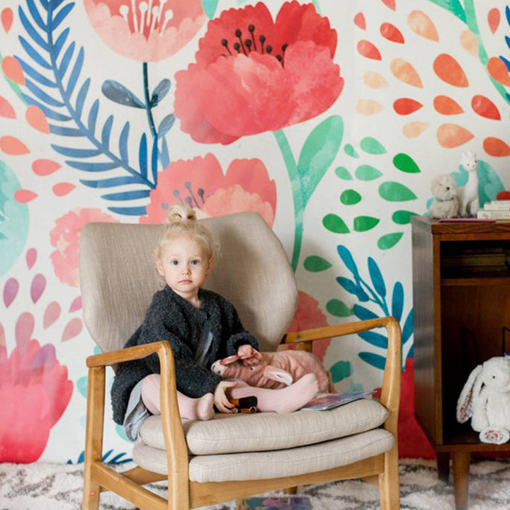 Crimson Poppy Mural