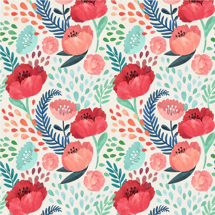 Crimson Poppy Mural