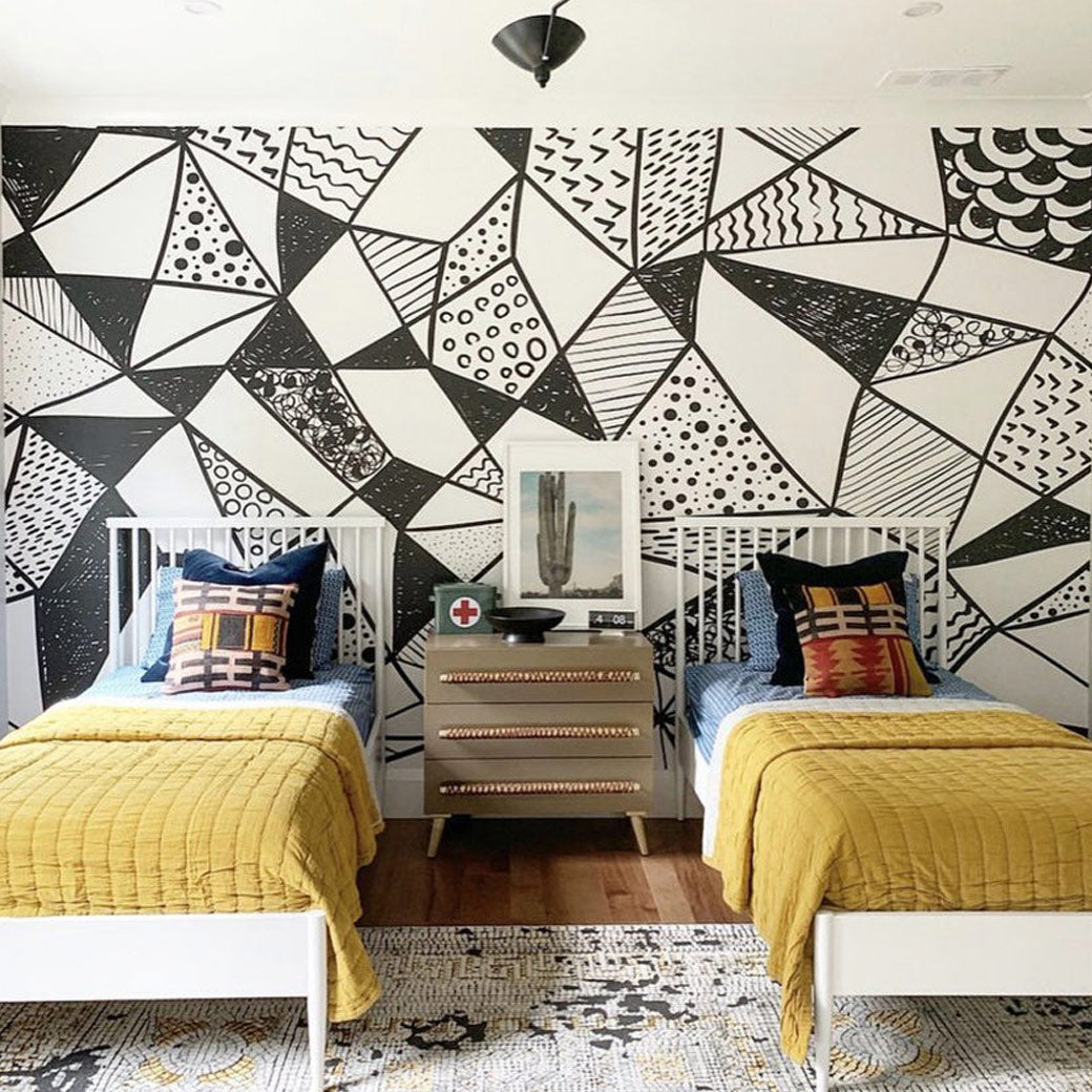 Geometric Shapes Mural