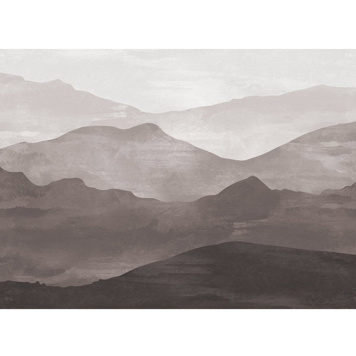Watercolor Mountain Mural