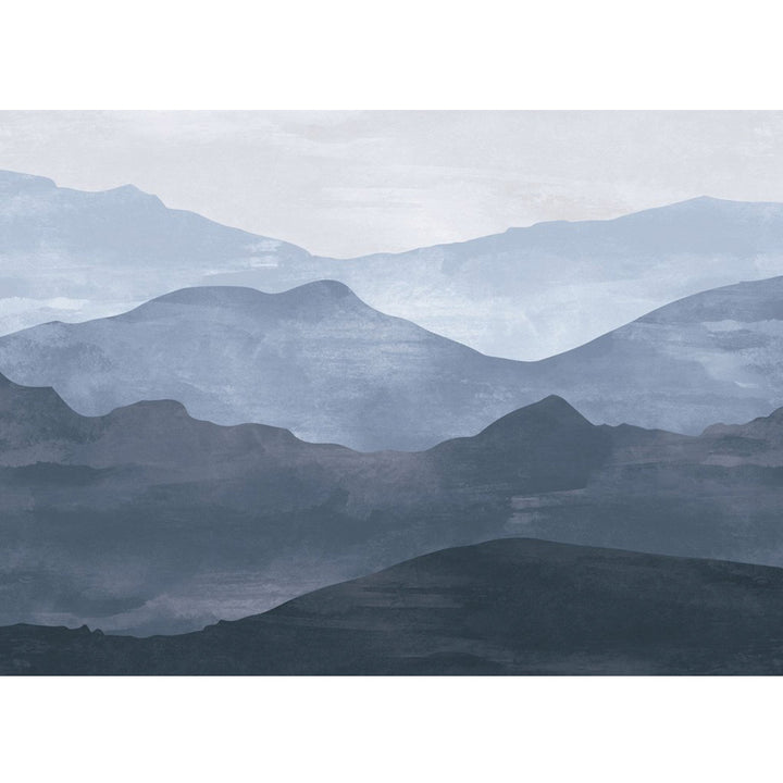 Watercolor Mountain Mural