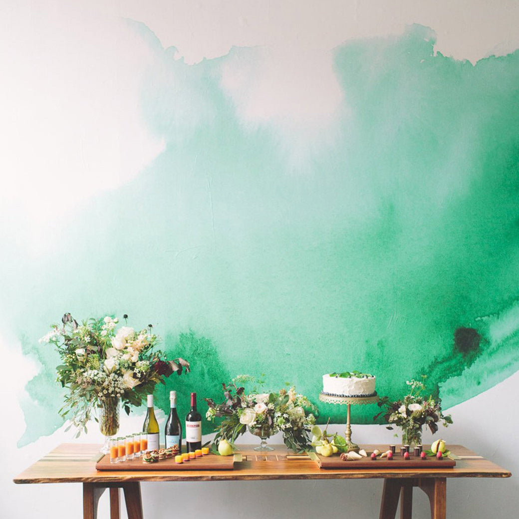Minimalistic Watercolor Mural