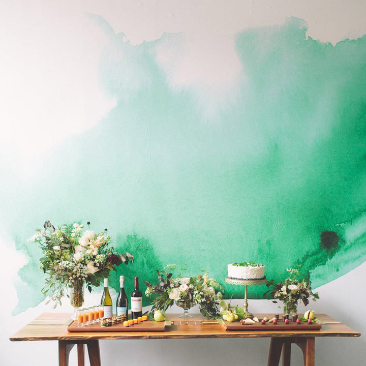 Minimalistic Watercolor Mural