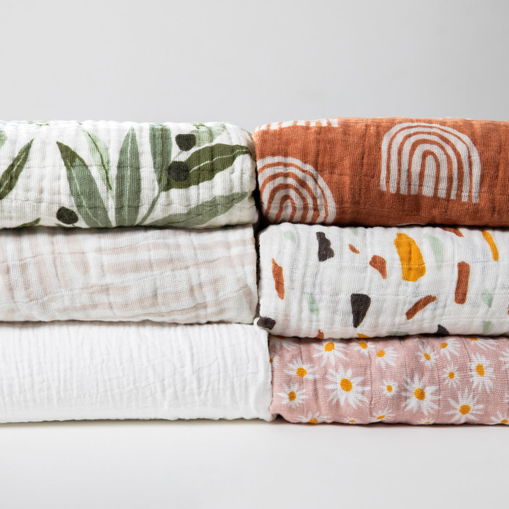 Six Babyletto's Crib Sheets in GOTS Certified Organic Muslin Cotton in -- Lifestyle