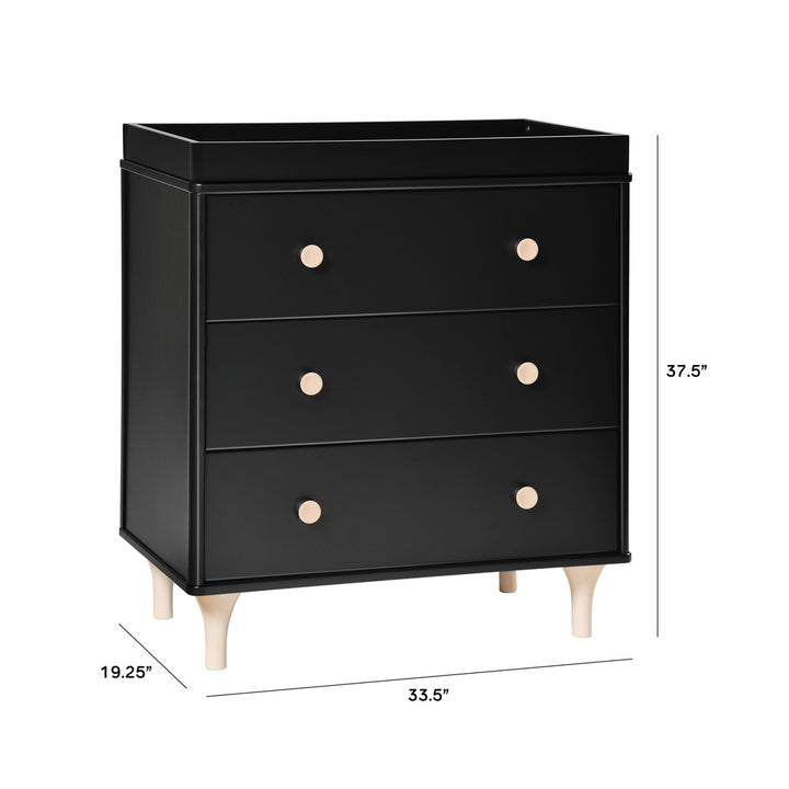 Lolly 3-Drawer Compact Changer Dresser with Removable Changing Tray (34")